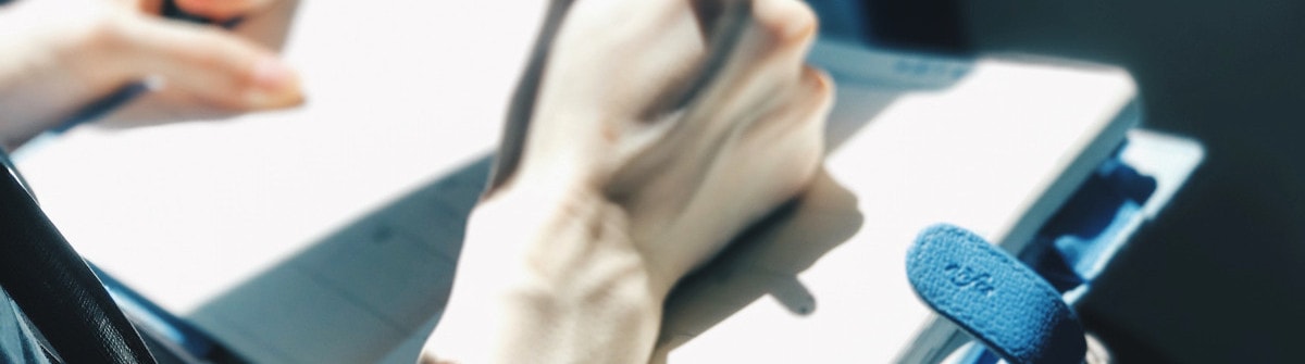 woman writing in a journal